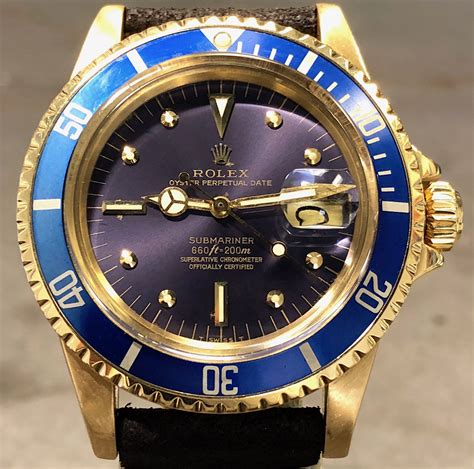 rolex 1680 gold tropical|Rolex tropical dials.